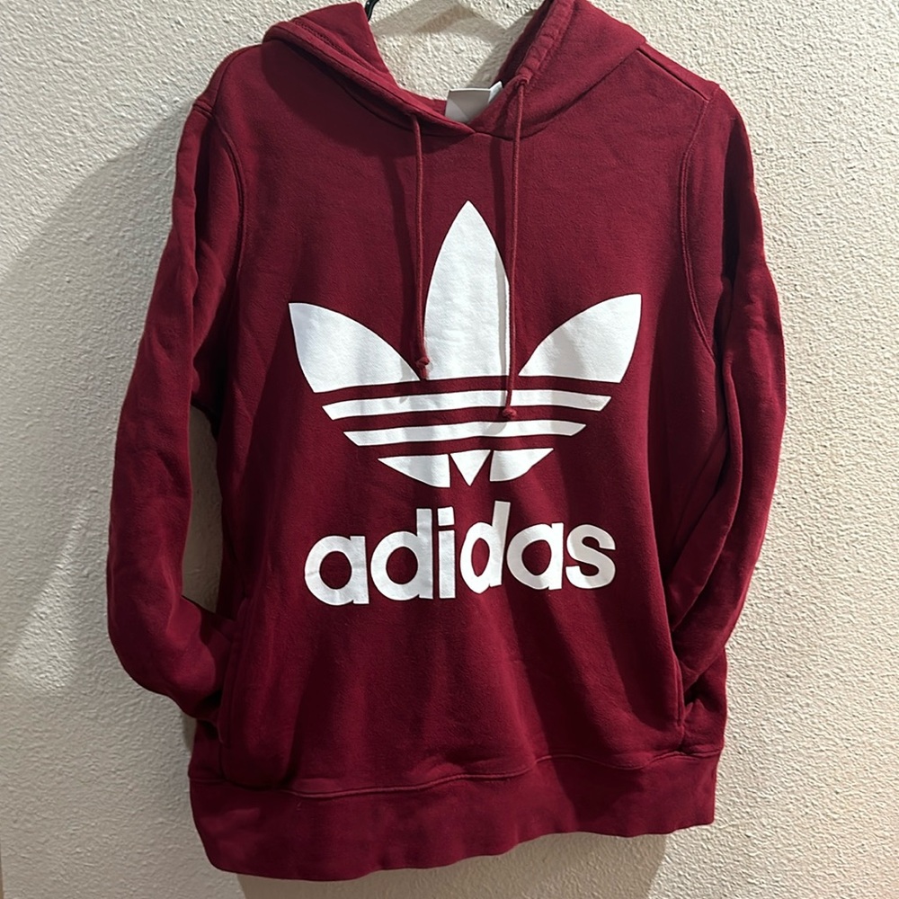 Maroon Adidas sweatshirt